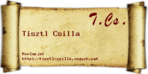 Tisztl Csilla névjegykártya